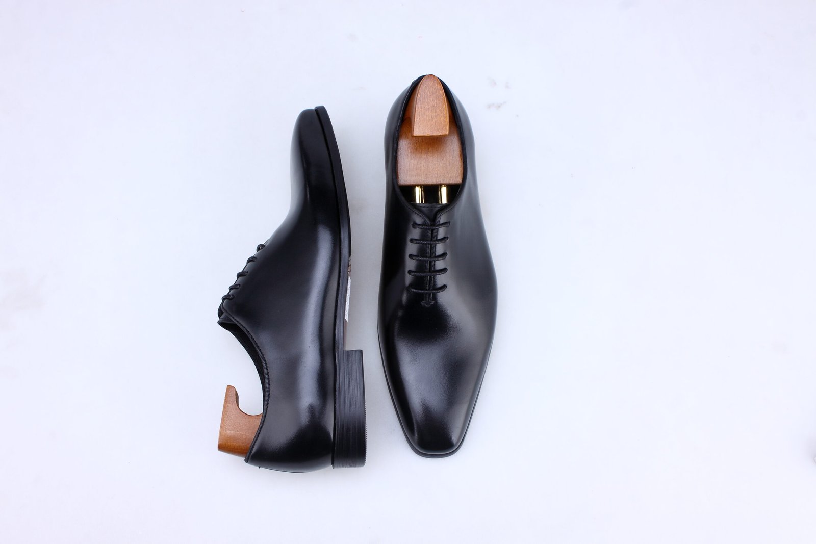 Tan Brown Vintage Finish Brogue Oxford Shoes for Men - Image 3
