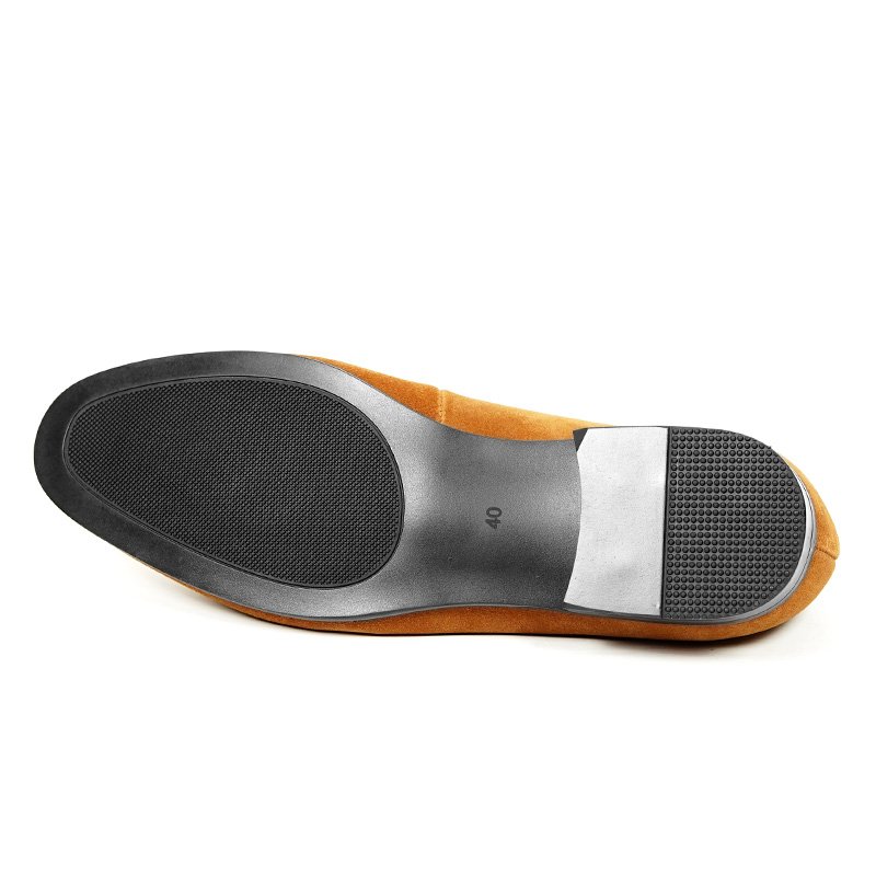 Camel Soft Suede Lightweight Penny Loafers for Men - Image 7